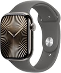 Apple Watch 10 46mm GPS+4G Titan Sport M/L Natural/Stone Grey