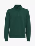 Casual Friday Sebastian Basic Half-Zip Sweatshirt, Trekking Green