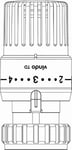 Thermostat Vindo TH OVENTROP - 7-28 °C, 0 * 1-5 - Bulbe liquide, modèle blanc - 1013076