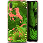 Caseink Coque pour Samsung Galaxy A20E (5.8) Gel HD [ Nouvelle Collection - Souple - Antichoc - Imprimé en France] Plantes des Tropiques