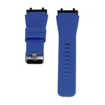 (Dark Blue)Soft Silicone Watch Band Adjustable High Elasticity Smartwatch BGS UK