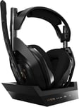 A50 Casque sans fil Connexion+ Station de Charge Gamer, 4ème Génération, Dolby, Équilibre entre son des Jeux et Voix, 2,4 GHz, pour Xbox Series X|S, Xbox One, PC - Noir/Or.[V327]