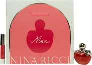 Nina Ricci Nina Gift Set 50ml EDT + 2.5g Its Lipstick - Iconic Pink