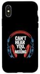 Coque pour iPhone X/XS Casque DJ ingénieur du son studio de mixage amateur de musique