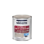 Sikkens - Peinture Laque Extérieure Bois et Fer - Finition tendue, sous-couche intégrée, facile à appliquer - Satin Taupe 0,75 L