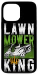 iPhone 13 Pro Max Lawn Mower Mowing Dad Father Landscaper Tractor Lawn Mower Case