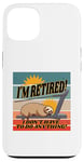 iPhone 13 Sloth treadmill relaxed eyes closed humorous retirement lazy Case