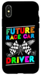 iPhone X/XS Dirt Track Racing Race Cute Kids Case