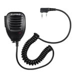 BAOFENG UV-5R Högtalarmikrofon för BAOFENG UV-5R Walkie Talkie Svart