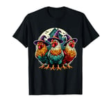 Spooky Chicken Halloween Funny Chickens Witch Spooky Season T-Shirt