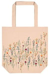 Moses Sac de shopping en coton bio | Sac de transport avec motif floral | Pratique comme sac de courses et de loisirs