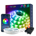 LED Strip Lights Long Strip Lights with 44-Key Remoter RGB Led Strip Lights with Remote Bluetooth Led Strip Lights with Connectors LED Strip Lights for Bedroom, Ceiling (40M)
