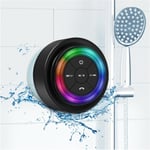 Mate Enceinte Bluetooth Douche, Mise à Niveau, étanche IPX7,Petite Enceinte Bluetooth Speaker puissante avec lumière, Ventouse et Microphone, Crystal Sound et Basse,Cadeau électronique idéal.[G179]