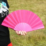 eBuyGB Pride 2023 Pink Plastic Hand Fan for Gay Pride, Lesbian, Bi, Trans Parade Festival Merch, LGBT, LGBTQ Merchandise