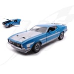 FR- SunStar FORD MUSTANG BOSS 351 GRABBER 1971  BLUE/WHITE 1:18 - SS3628