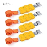 Chaîne de roue pour pneus,2 ou 4 pièces,antidérapante,pour neige d'urgence,glace,boue,sable,sécurité routière,camion,SUV,accessoires de voiture - Type 4PC Yellow