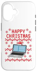 Coque pour iPhone 16 Ordinateur laid Noël technicien informatique bureau drôle