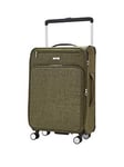 Rock Luggage Rocklite Dlx 8 Wheel Soft Unique Lightweight Medium Suitcase - Khaki