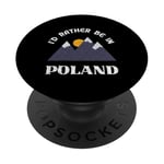 I'd Rather Be In Poland Vintage Pologne Tenue Vacances PopSockets PopGrip Interchangeable