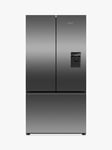 Fisher & Paykel Series 7 RF540ANUB6 Freestanding 70/30 American Style Fridge Freezer, Black Stainless Steel