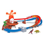 Dickie Toys - Circuit Automobile Skull Volcano Track (100 cm) avec éruption volcanique, Voiture et Accessoires Dinosaures - Autoroute Jouet pour Enfants à partir de 3 Ans, avec lumière et Son, Piles