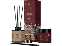 Hiskin_Set Doftande Juldoftspridare Räkor Och Kanel 80Ml + Naturligt Sojaljus Glögg 100Ml