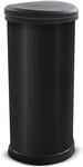 Metal  Effect  70 %  Recycled  Kitchen  One  Touch  Deco  Bin ,  Black ,  40  Li