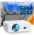 Mini Projector with WiFi and Bluetooth, Native 1080P, 4K Supported, ClokoWe  UK