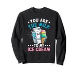 Funny Italian Food Milk Gelato Ice Cream Sweatshirt