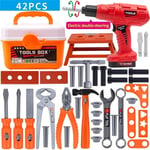 Electric Toy Drill Kids Toolbox Kit Children's Tool Set  Toddler Child