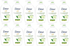 Dove Hand Wash Cucumber and Green Tea Caring  250 ml x 12