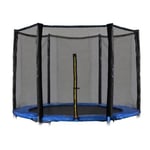 Filet de trampoline 244 cm - bord extérieur - 6 poteaux - 8Ft - filet de sécurité