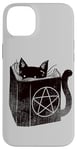 Coque pour iPhone 14 Plus SataniCat Pentagramme Chat Satan Demon Necronomicon Lover