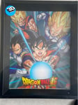 Dragon Ball Super Cadre 3d Lenticulaire Power Of Saiyans