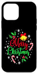 iPhone 12 mini Merry Christmas Happy holidays Jingle Bells and Snowflakes Case