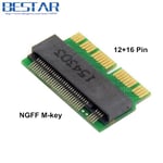 Adapter Carte de conversion pour Macbook à M.2 NGFF m-key AHCI SSD, adaptateur 12 + 16 broches 2014 2015