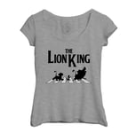 T-Shirt Femme Col Echancré Roi Lion Abbey Road Parodie Film Series Marque