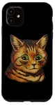 Coque pour iPhone 11 Chat souriant mignon par L. Wain