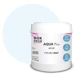 BOX DECO COULEURS Peinture murale acrylique aspect mat Aqua Déco - 2,5L / 25m², Bleu Azur