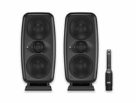 IK Multimedia iLoud MTM MKII Active Studio Monitors & ARC Microphone Pair Bun...