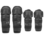 Dewin - 4 pcs Moto Motocross Cyclisme Coude Genouillères Protecteur Protège-Tibia Armures Ensemble Noir