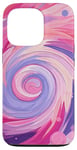 iPhone 13 Pro Swirl Pink Color Illustration Pattern Abstract Art Case