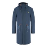 Lyle & Scott Mens Fishtail Parka Navy Blue Jacket material_cotton - Size Large