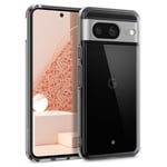 Caseology Capella pour Coque Google Pixel 8, [Transparent Cristal], Protection Militaire Anti-Choc, Motifs de Prise Latérale pour Pixel 8 - Crystal Clear