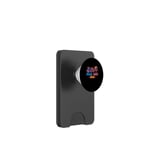 Peace Love And Soul Groovy Panneau rétro hippie en forme de cœur afro PopSockets PopWallet pour MagSafe