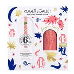 Roger & Gallet - Coffret Fleur De Figuier Eau Parfumée Bienfaisante 100ml & Bougie Parfumée