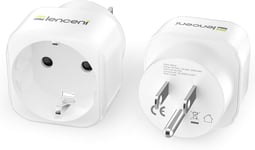 2X Adaptateur Prise Americaine USA États-Unis Canada, Adaptateur De Voyage Europ