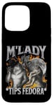 Coque pour iPhone 15 Pro Max M'Lady Tips Fedora Funny Cringe Werewolf Meme Bootleg