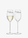 LSA International Verso Verre à Vin Blanc 340ml Transparent/Taillé x 2