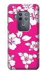 Hawaiian Hibiscus Pink Pattern Case Cover For Motorola Moto One Zoom, Moto One Pro